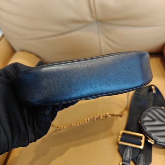 Louis Vuitton New Wave Multi Pochette Black w/NFC Chip - Picture 5 of 9